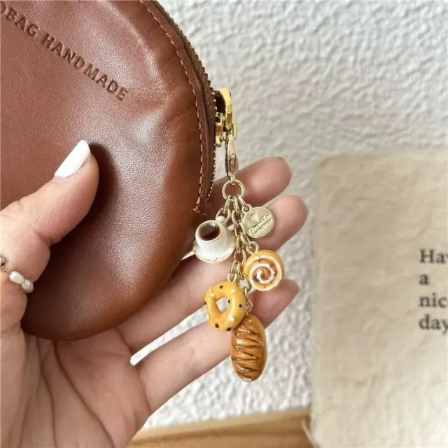 Handmade Bread Coin Purse Keychain Alkaline Water Package - Shop at LoveMi