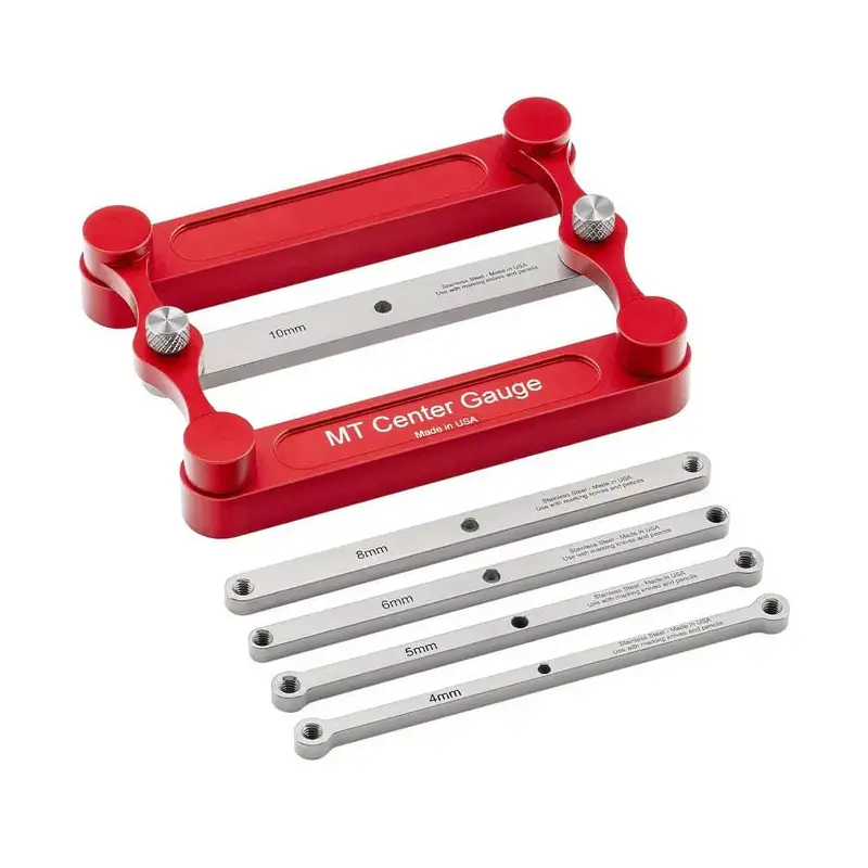 Multi-Size Red Woodworking Straight-Hole Locator