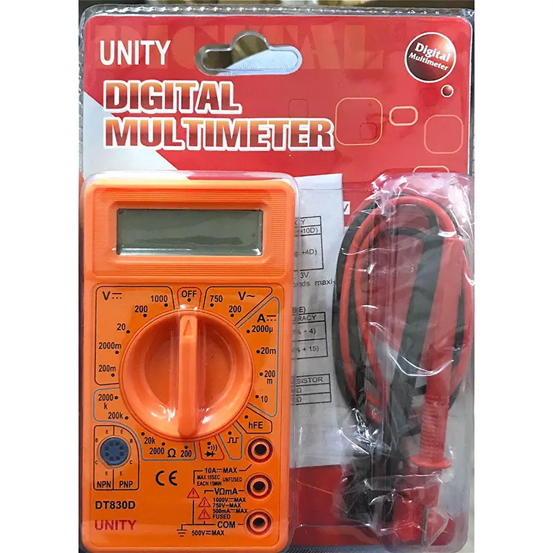 DT-830D Mini Digital Multimeter With Beeping