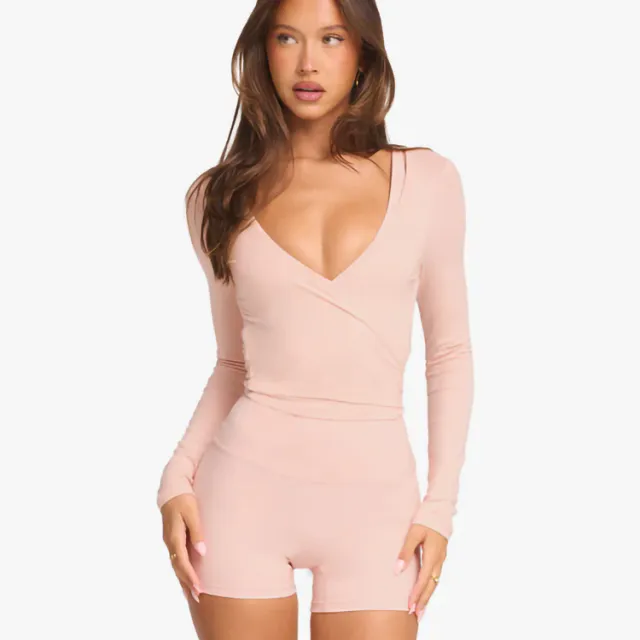 Women's Pure Color All matching Exercise Yoga Clothes Top Pink - Shop at LoveMi