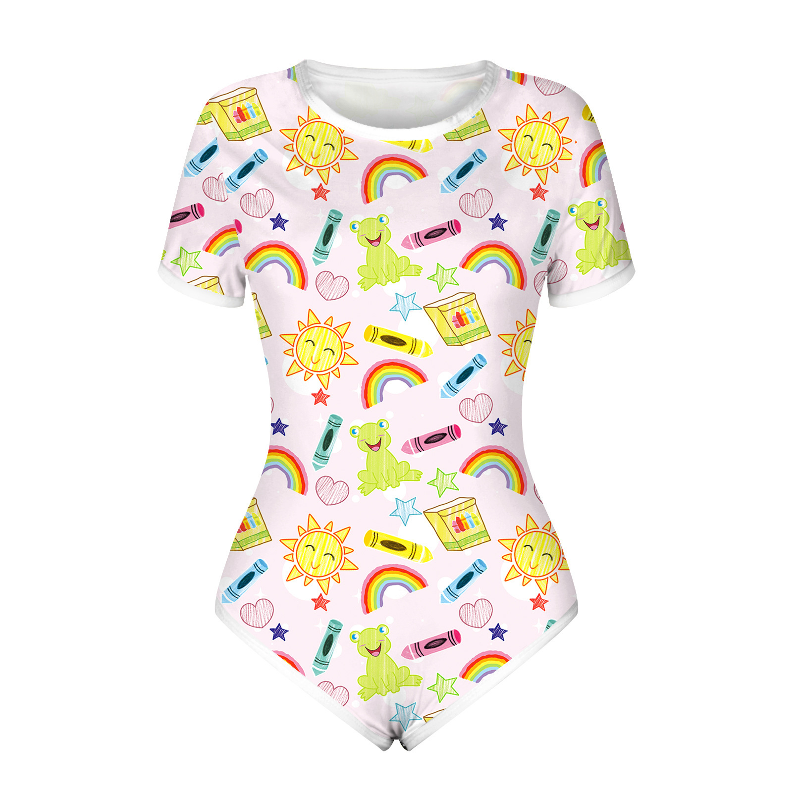 Women's Slim fit Short sleeved Jumpsuit Popular Fashion Bkag008 M - Shop at LoveMi