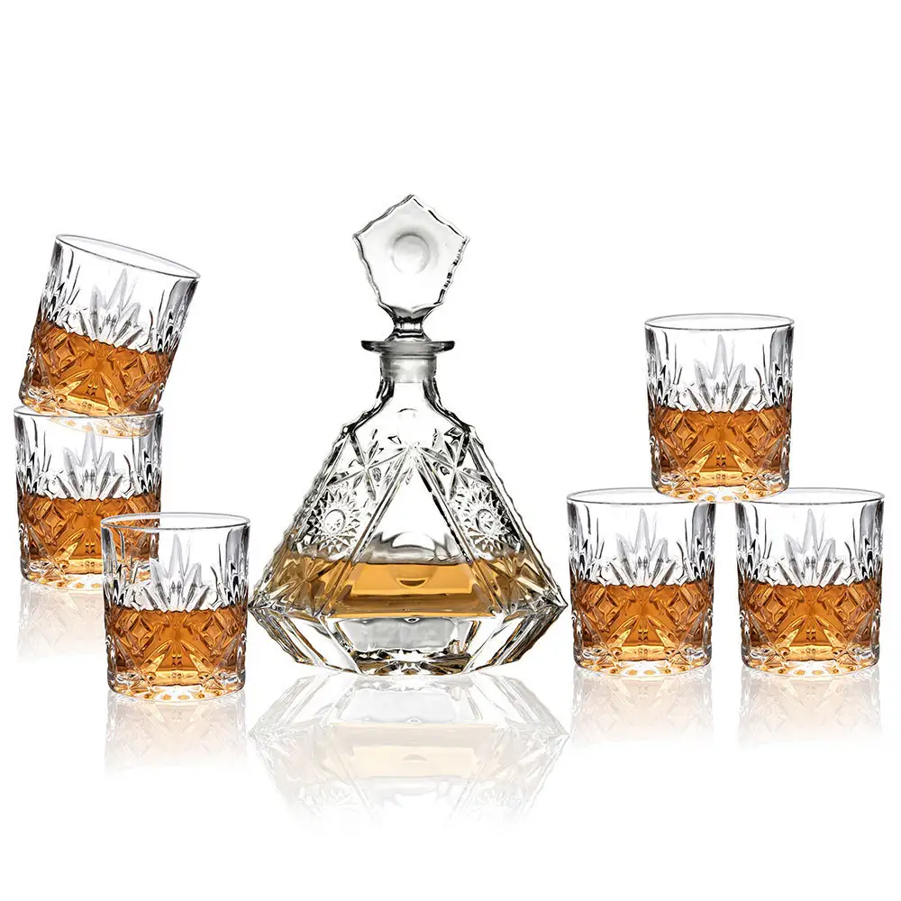 ALiiSAR Crystal Glass Thickened Western Liquor Glass Set