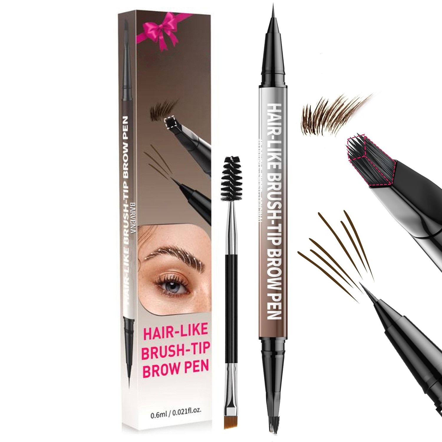 Waterproof And Sweat-proof Not Smudge Double-headed Eyebrow Pencil 6