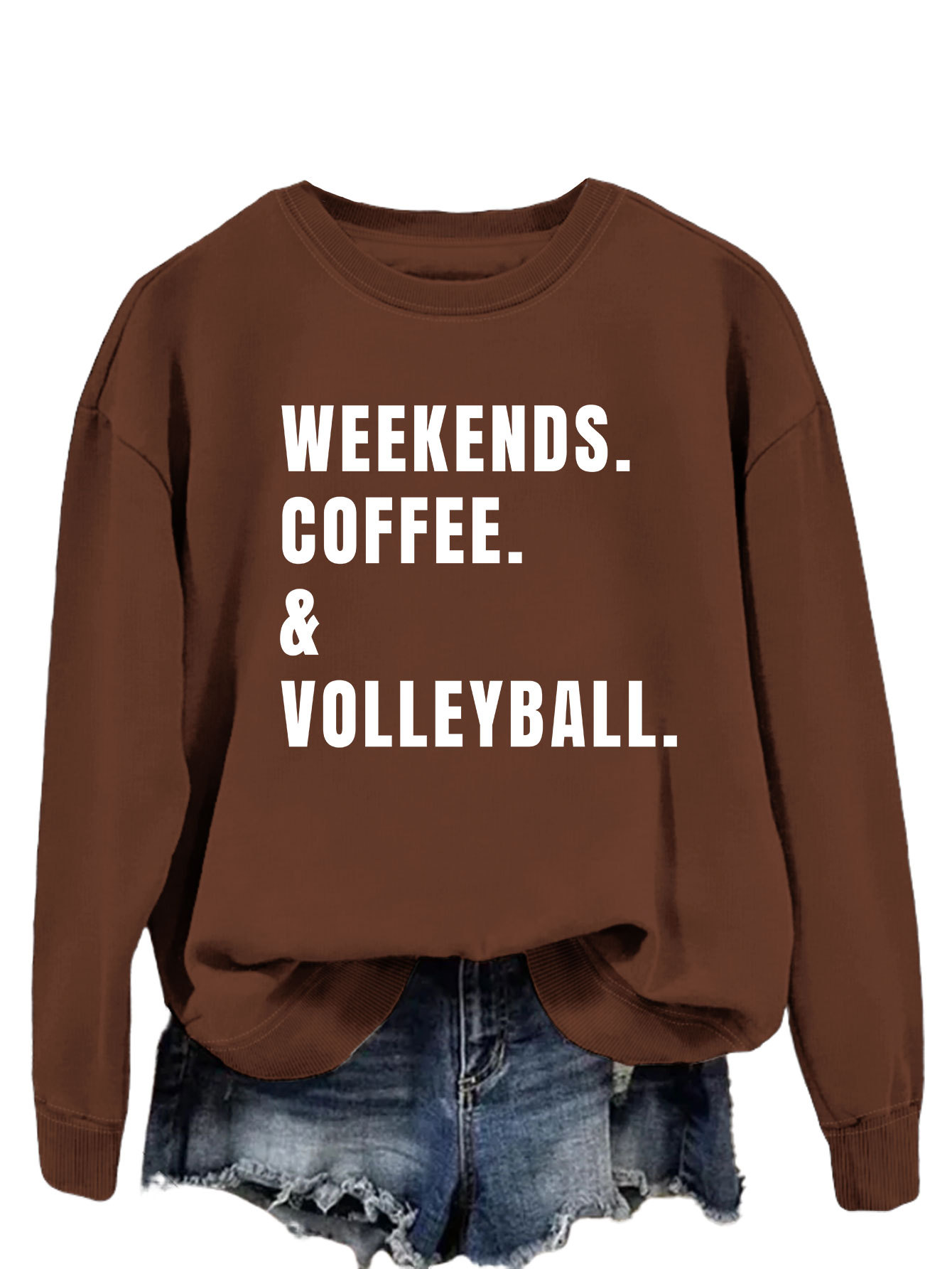 Brown White Sweatshirt Font