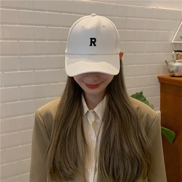 Beige Peaked Cap Women's Spring And Summer Thin Korean Style White - Shop at LoveMi