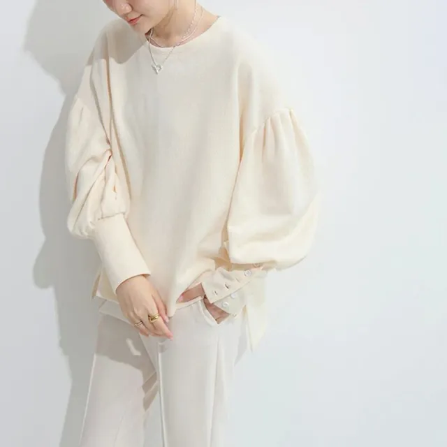 Autumn Winter Sweater Women's Solid Color Loose And Comfortable Milky White - Shop at LoveMi