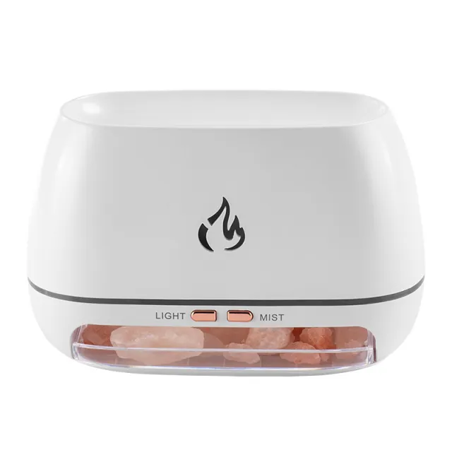 Simulated Flame Wood Grain Essential Oil Aromatherapy Machine White - Shop at LoveMi
