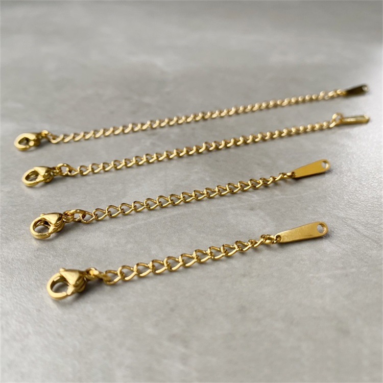 Stainless Steel Jewelry Accessories Extension Adjustment Long Tail Chain