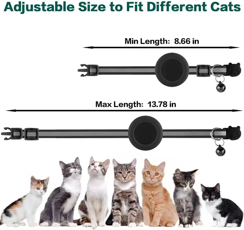 Applicable Airatg Pet Collar Kitten Puppy Reflective Anti-lost Pet Collar Neck