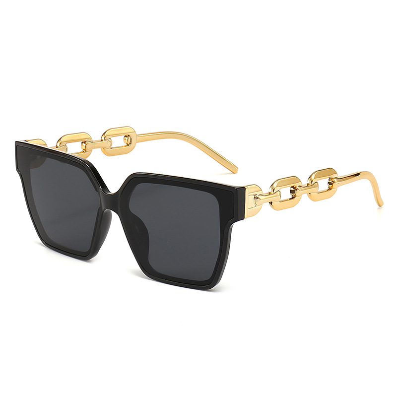 New Large Square Frame Men’s And Women’s Street Shot Fashion Sunglasses