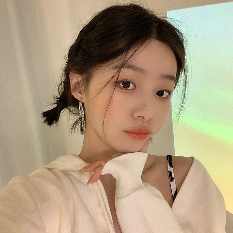 Fashionable Chain Elegant High Sense Long Hong Kong Style Eardrop Earring