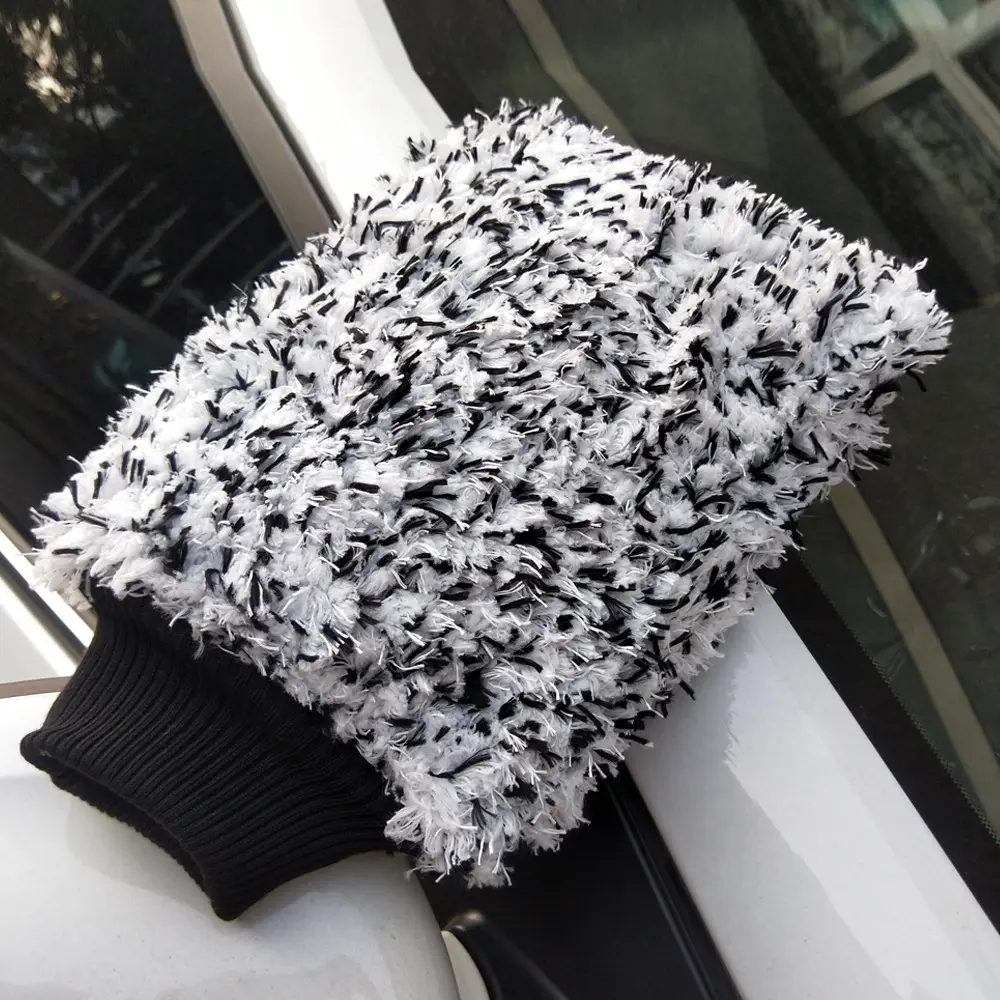 Large Coral Fleece Car Wash Glove