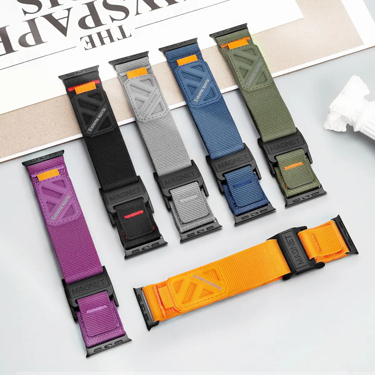 Magnetic Loop Climbing Nylon Canvas Sports Velcro