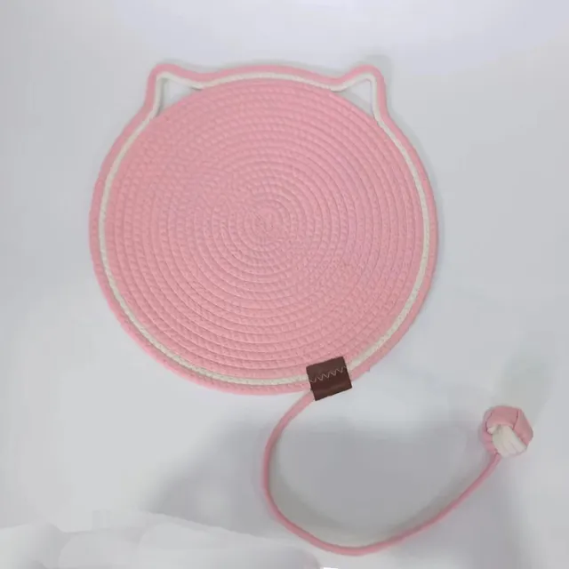 Braided Cotton Rope Cat Claw Mat Self Hi Ball One Piece Sleeping Mat Washable Anti Sticky Scratching Artifact Cat Scratching Mat Pet Products Pin... Pink Toy Ball - Shop at LoveMi