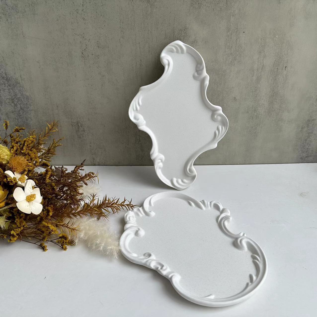 Fashion European Style Lace Tray Mold