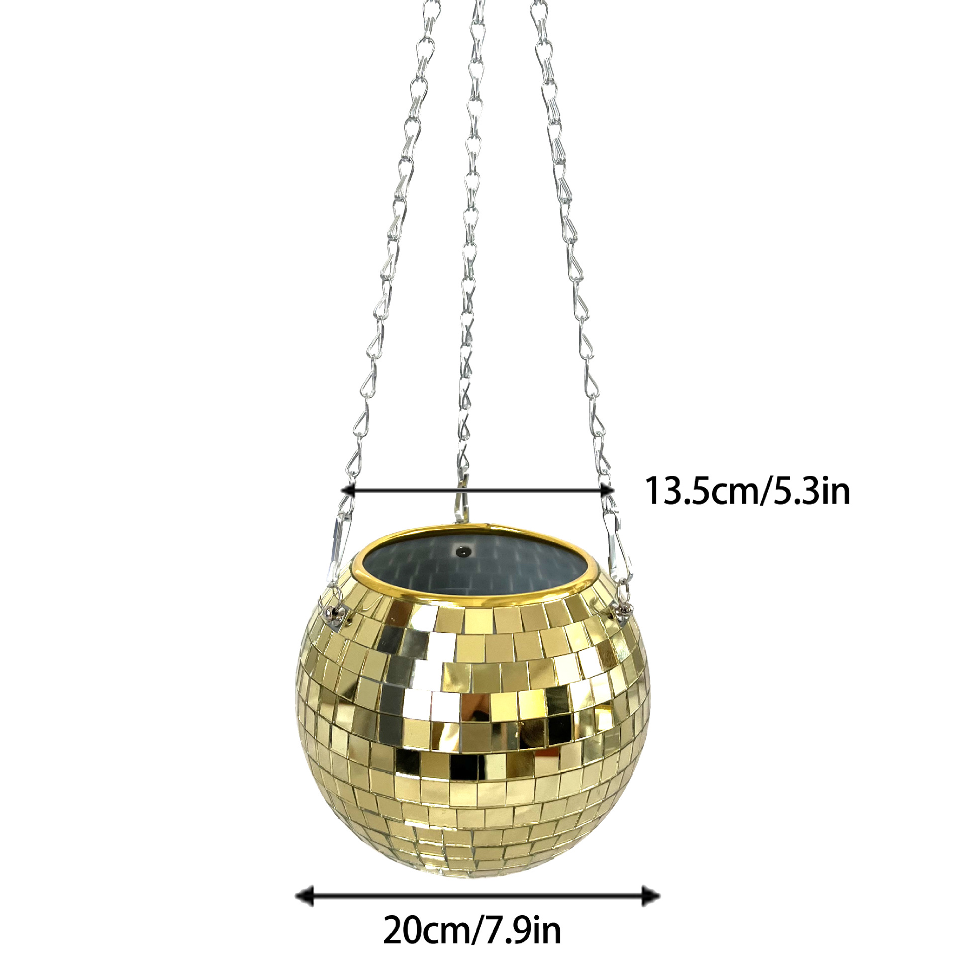 Multi Color Hanging Hanging Garden Basket Home Decoration Ornaments Gold - Shop at LoveMi