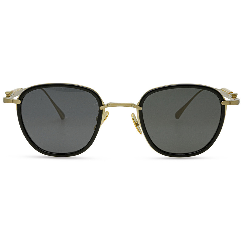 Classic Polarized Pure Titanium Polygon Frame Sunglasses
