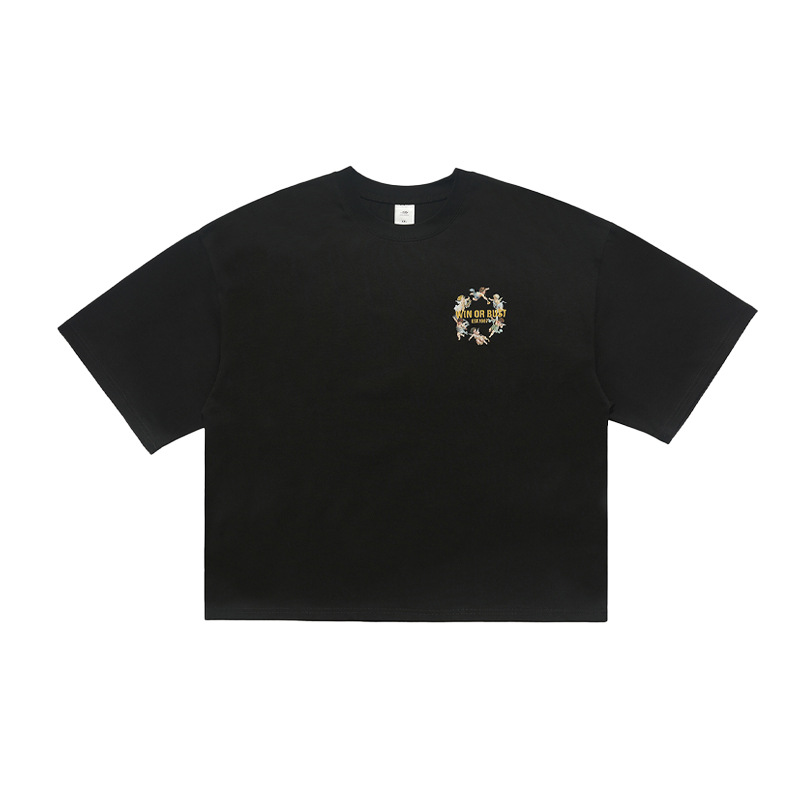 Men And Women Loose Shoulder Short Top