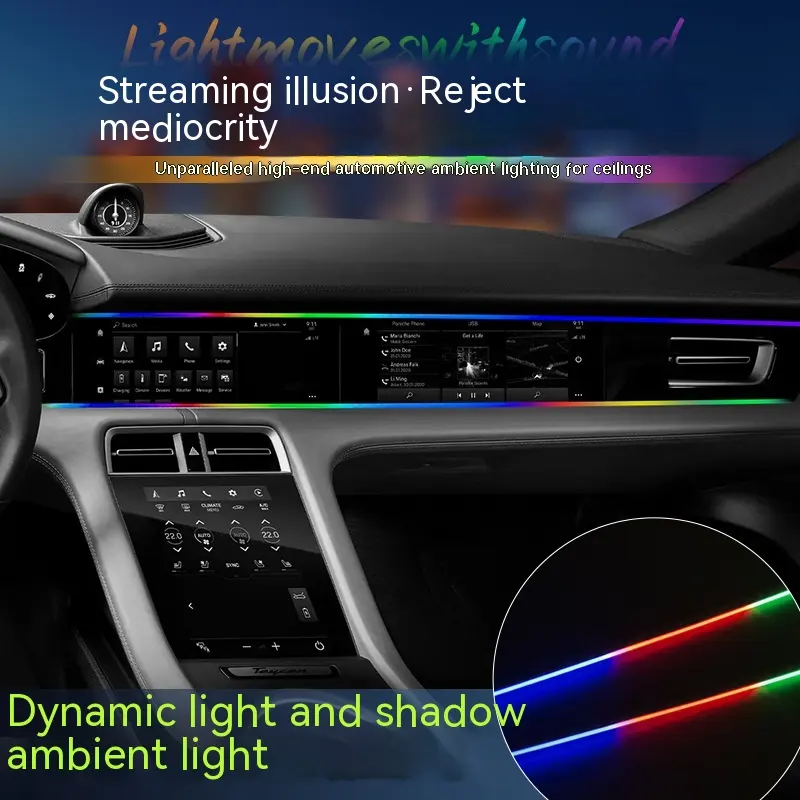 Car Atmosphere LED Light Bar Hidden Modification