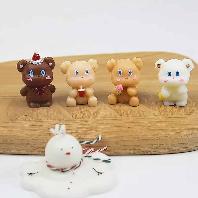 Cute Bear Candle Cake DIY Birthday Aromatherapy