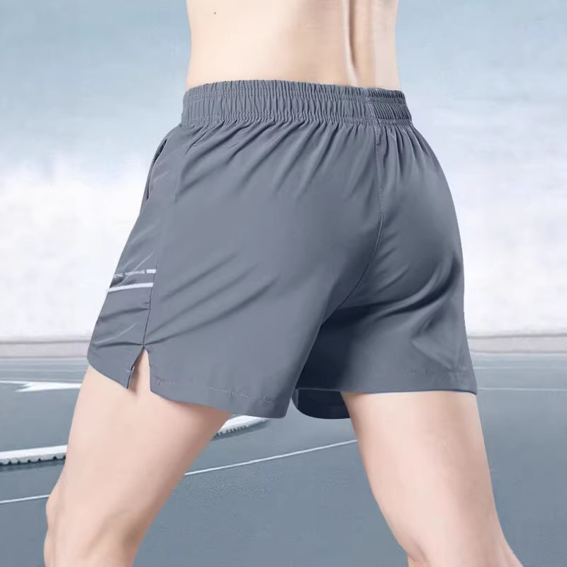 Straight-leg Minimalist Pants In Ice Silk Quick-drying
