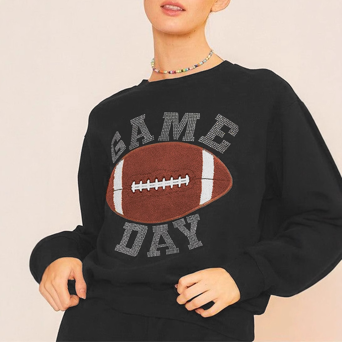 European And American Leisure Round Neck Fleece And Shorts Two-piece Set