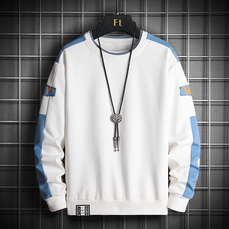 Men's Spring And Autumn Casual Sports Round Neck Sweater - Picture 10 of 11