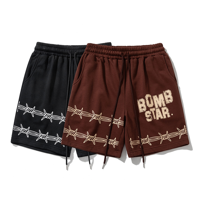 Retro Sports Style Loose Basketball Casual Shorts