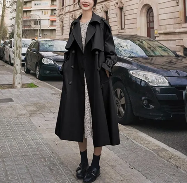 Women's Fashion Loose Cool Casual Coat Black - Shop at LoveMi