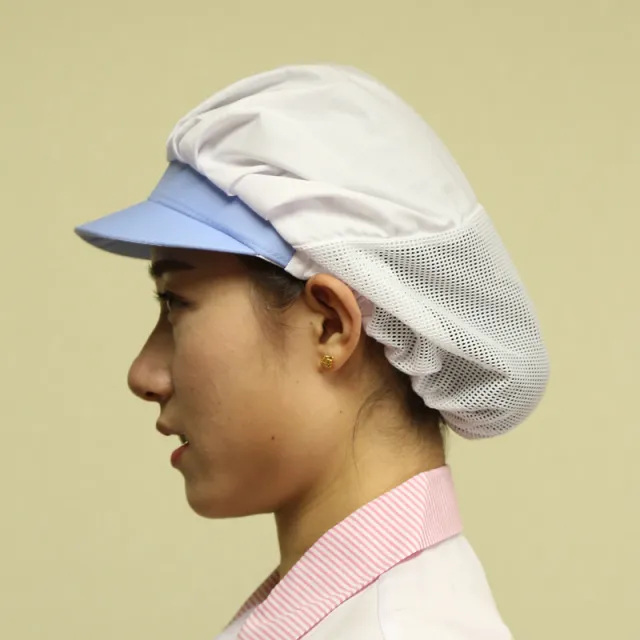 Workshop Work Cap Baotou Dustproof Kitchen Hat Breathable Light Blue Mz02 - Shop at LoveMi