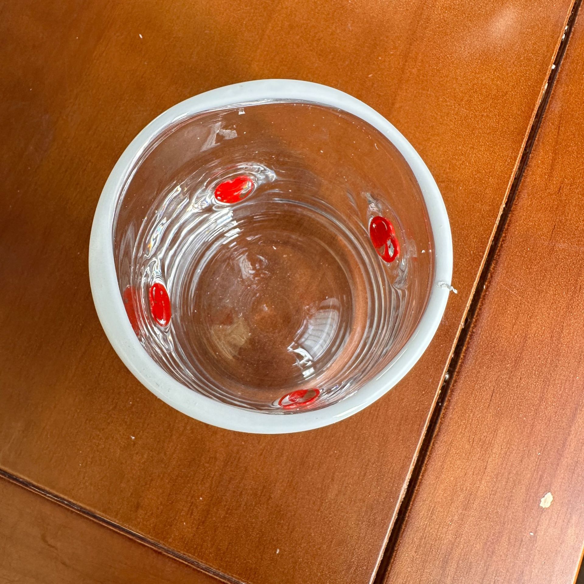 Red Heart-shaped Sticker Cold Drink Cup