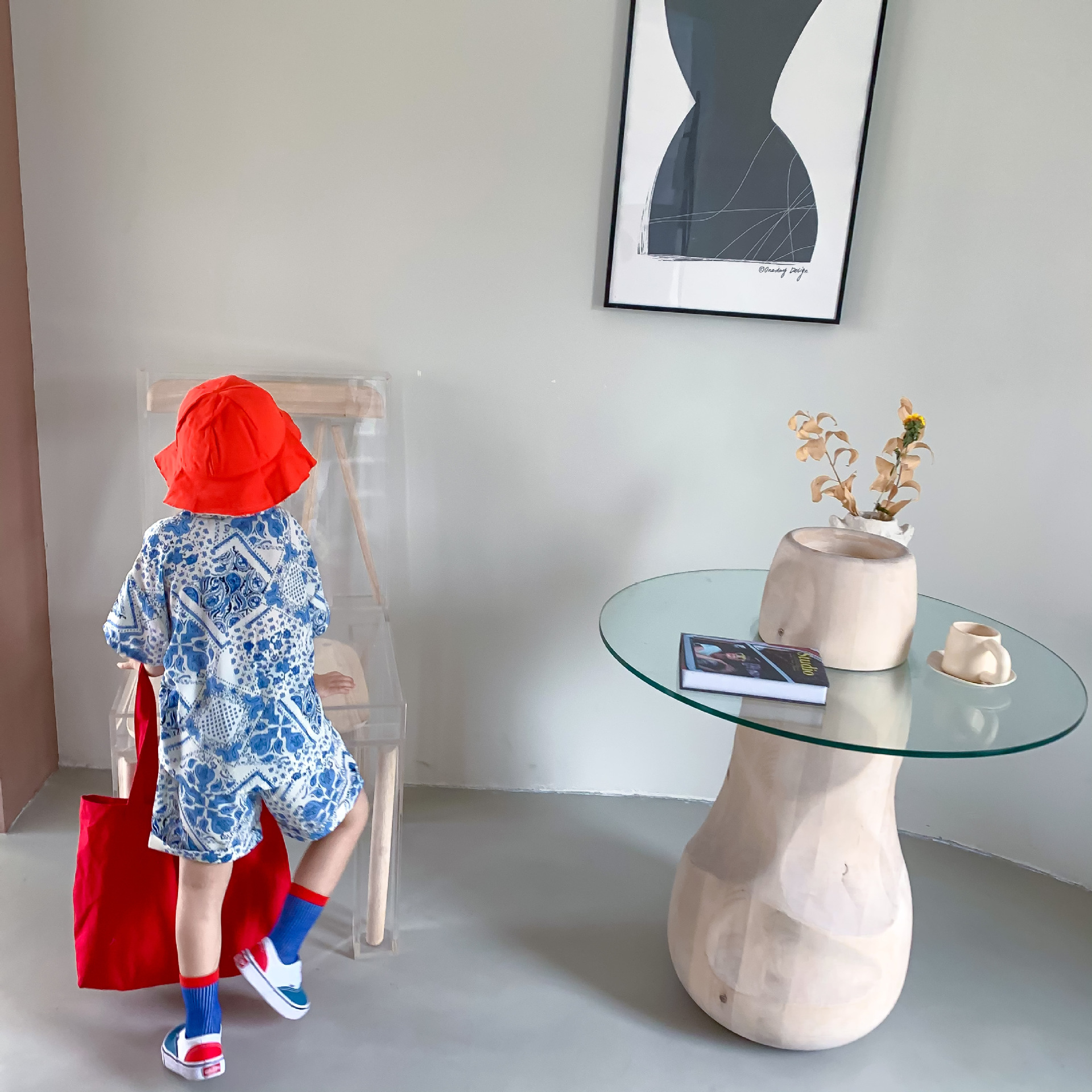 Printed Shirt Boys Vacation Style Chiffon Shirt Shorts Suit