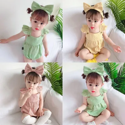 Hair Band Romper Jumpsuit Two-piece Suit For Women