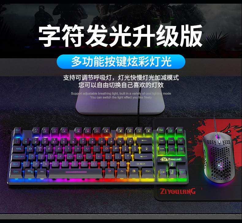 Title 14, T2 Illuminant Gaming-Set Tastatur, Maus, PC Hos...