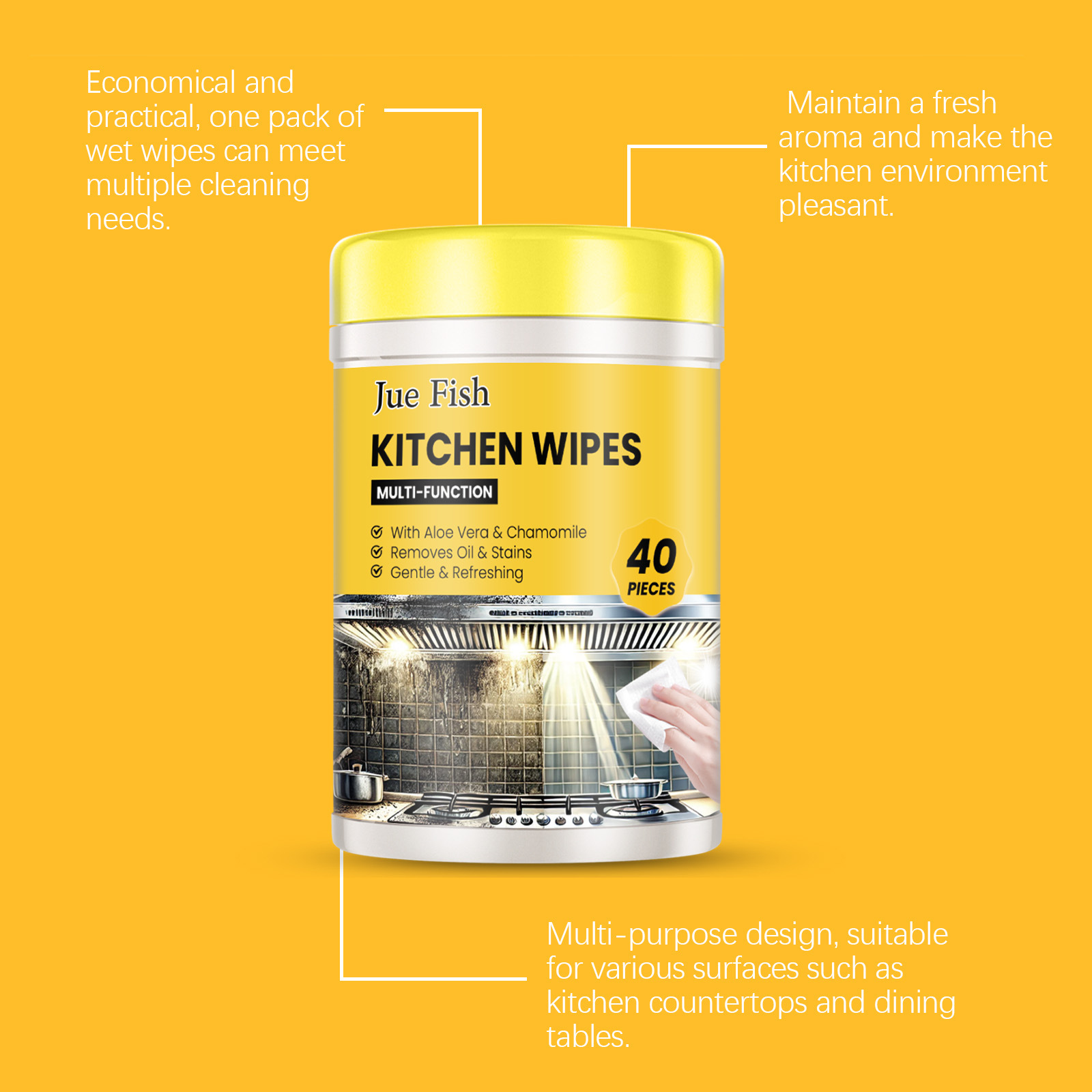 Title 1, Kitchen Wipes Kitchen Countertop Stove Oven Mul...