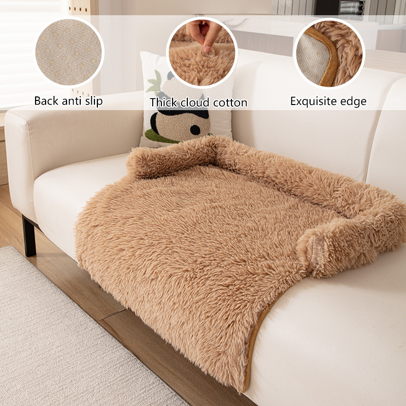 Plush Dog Bed Sofa Pet Mat For Warmth In Fall And Winter