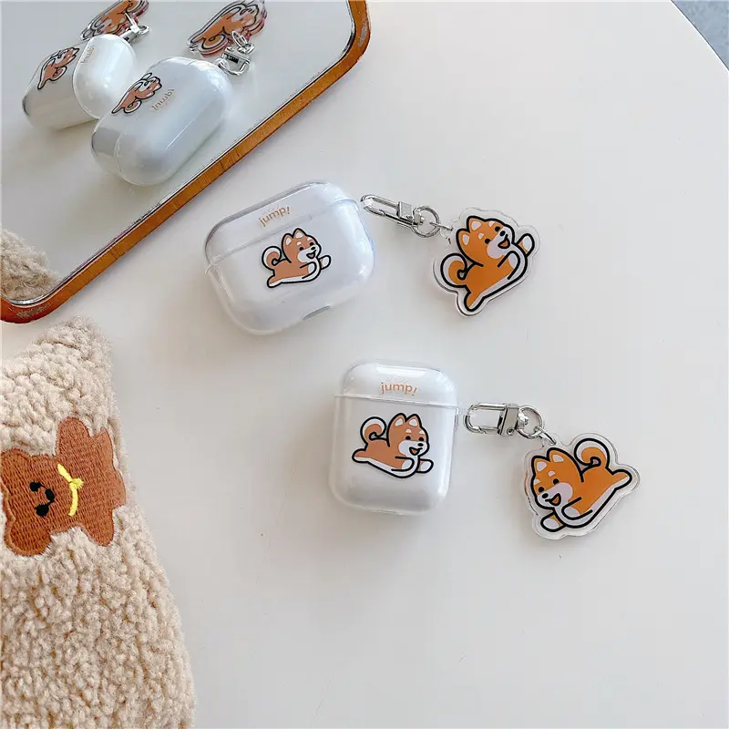 Cartoon Shiba Inu Silicone Headphone Cover