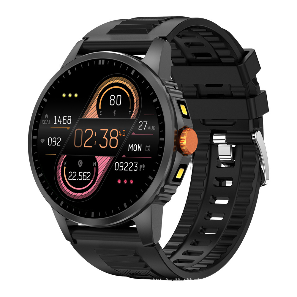 V5 Round-screen Smartwatch With Dual Flashlight And Bluetooth