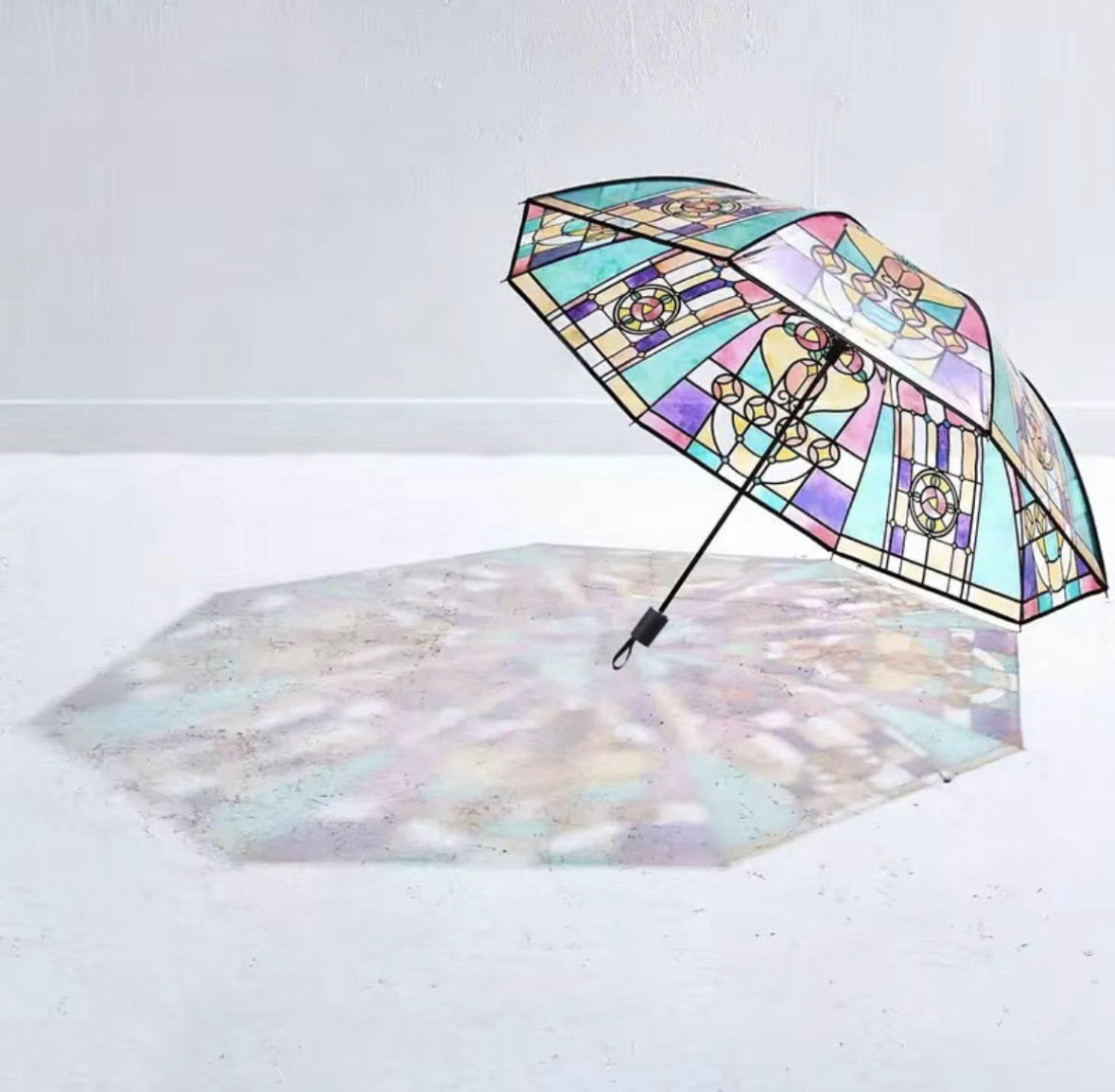 Title 2, Automatic Transparent Folding Umbrella Large