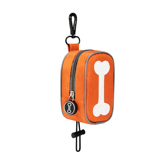 Pet Outing Poop Picking Bags Dog Garbage Pack Bone Orange - Shop at LoveMi