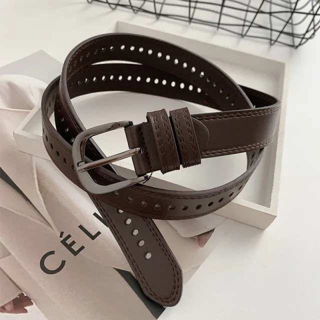 Decoration Retro Simple Student Pant Belt Brown - Shop at LoveMi