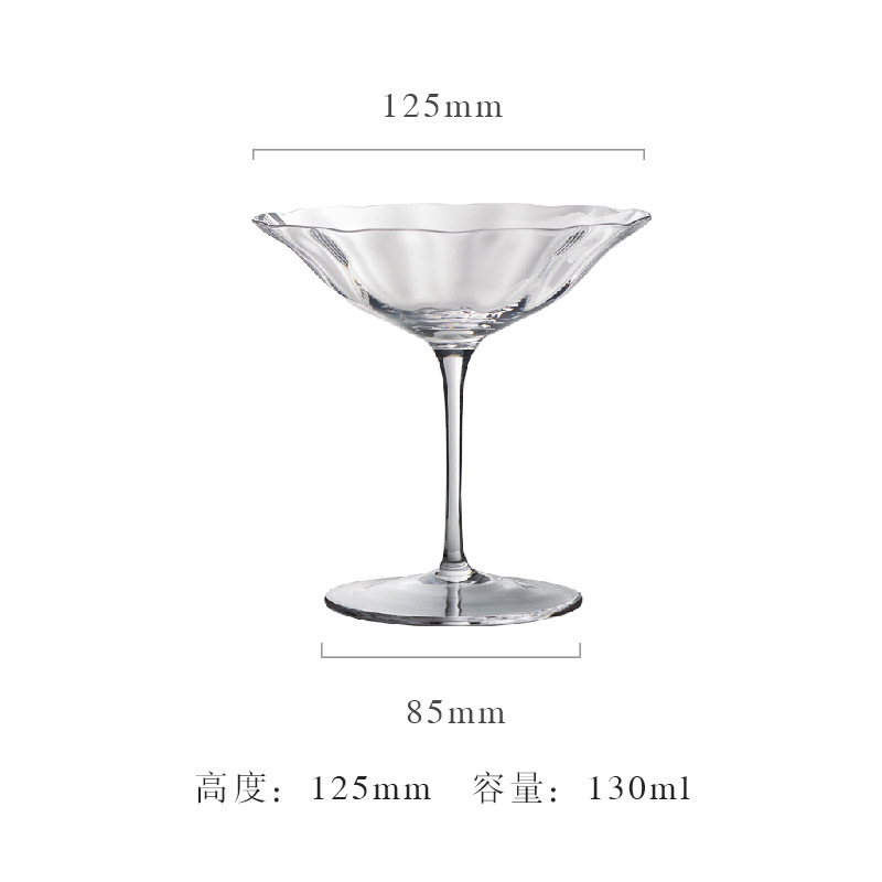 Transparent Cocktail Glass