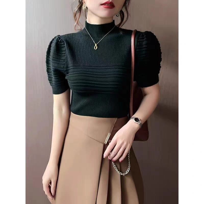 Woolen Sweater Bottoming Top Women's Extra Long Sleeves