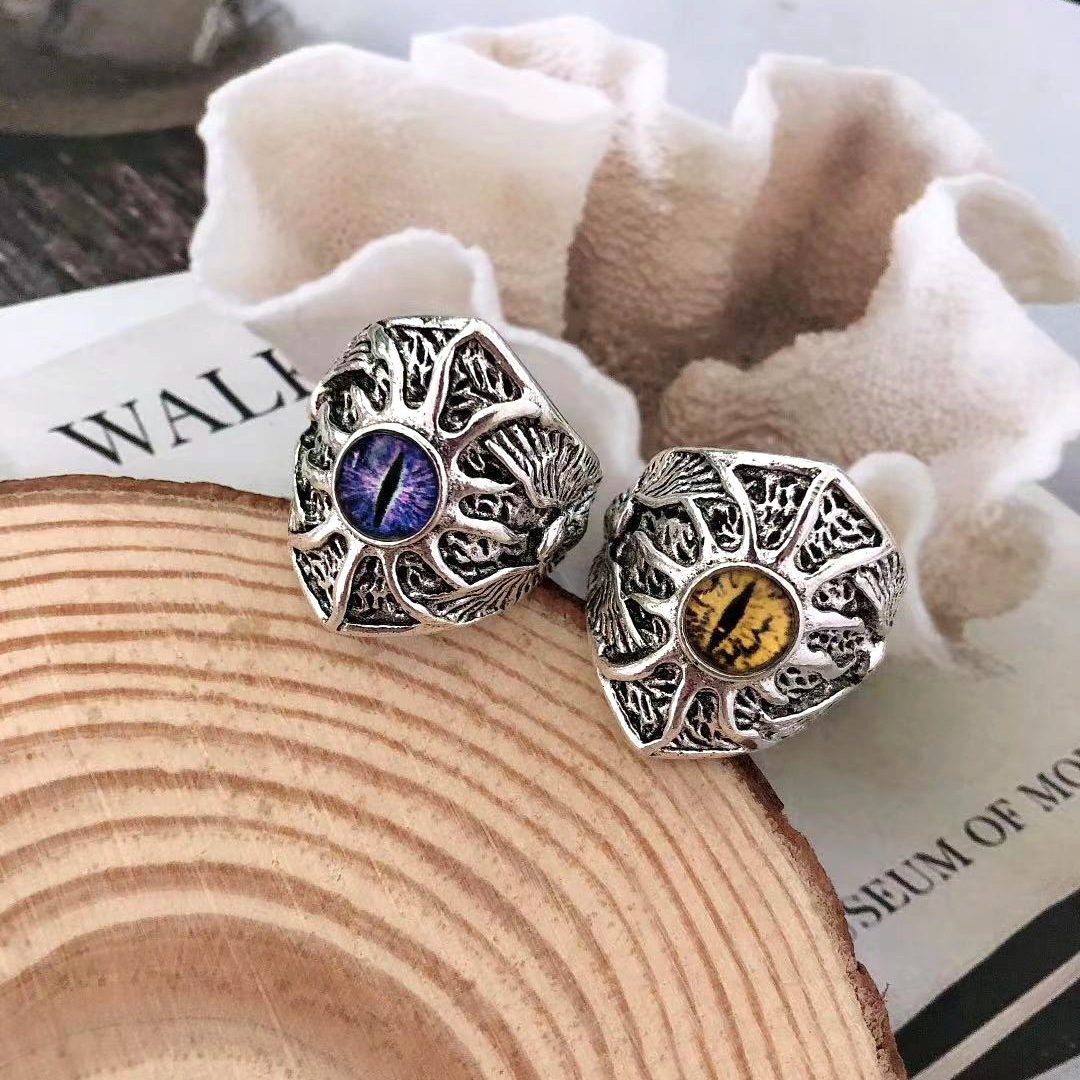 European And American Eye Jewelry Retro Personality Ring