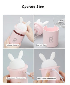 250ml Cute Magic Rabbit Hat Essential Oil Diffuser