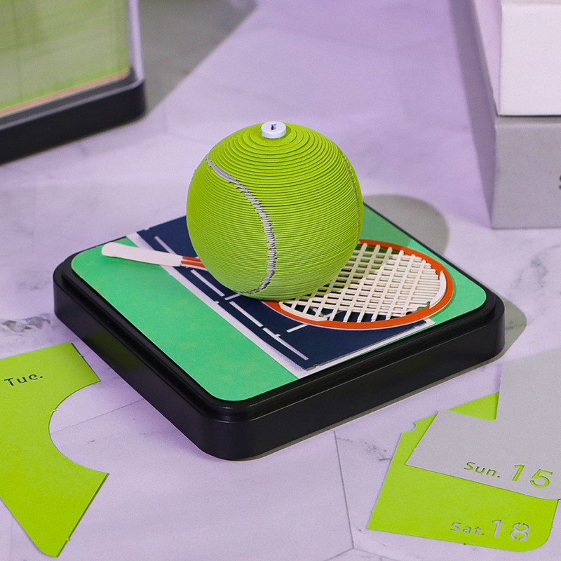 Panoramic Tennis 3D Three-dimensional Decoration Ornaments