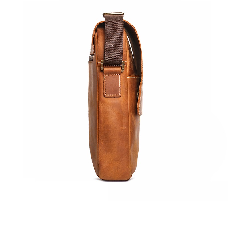 New Men's Handmade Genuine Leather Shoulder Bag - Image 11