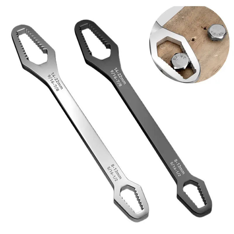 Two-headed Box Wrench 8-22 Multifunctional Non-slip Household