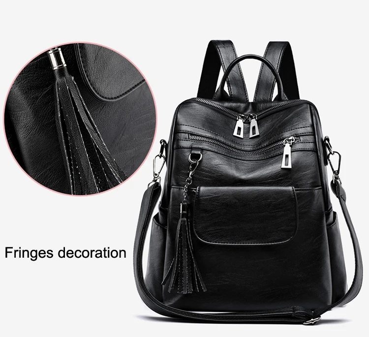 Title 15, Commuter Tassel Dual-use Travel Computer Backpa...