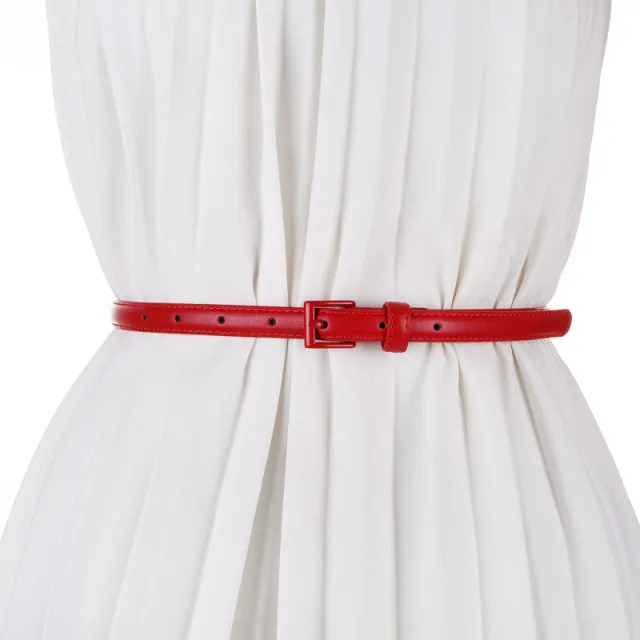 Simple All match Fashion Decoration With Skirt Suit Pants Belt Red - Shop at LoveMi